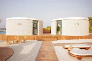 Bulgari pop up store on Mykonos seen in a photo from the Nammos